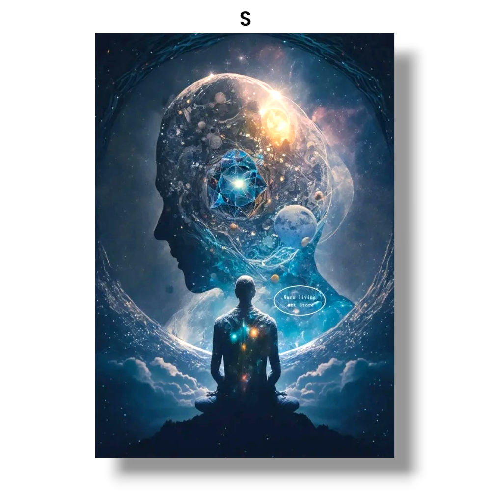 009 - Reiki Principles & Symbols Yoga Canvas Print Wall Art