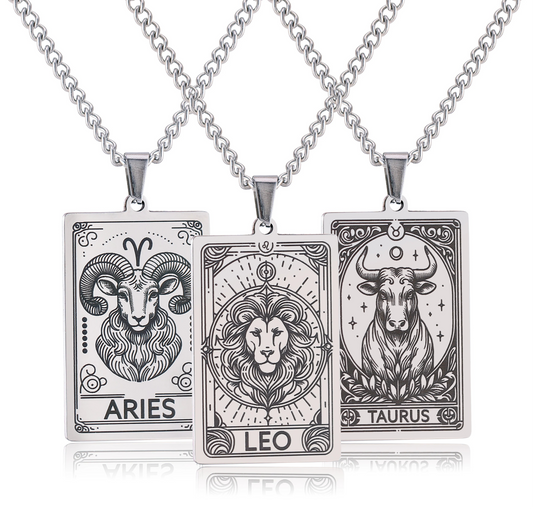 011 - 12 Zodiac Sign Stainless Steel Necklace