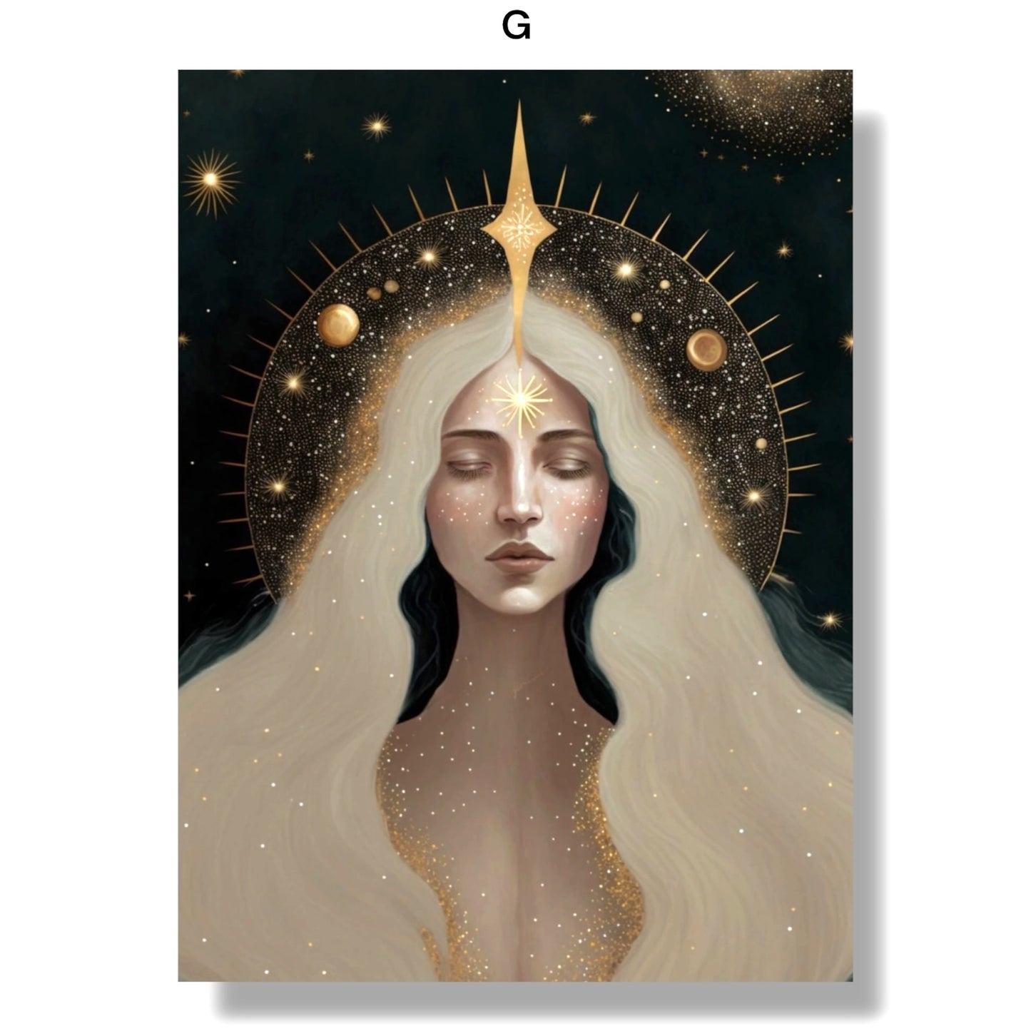 009 - Celestial Goddess Canvas Print Wall Art