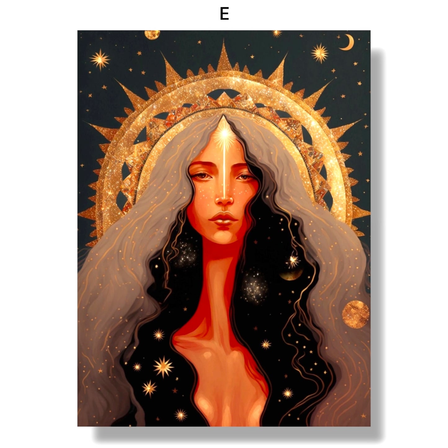 009 - Celestial Goddess Canvas Print Wall Art