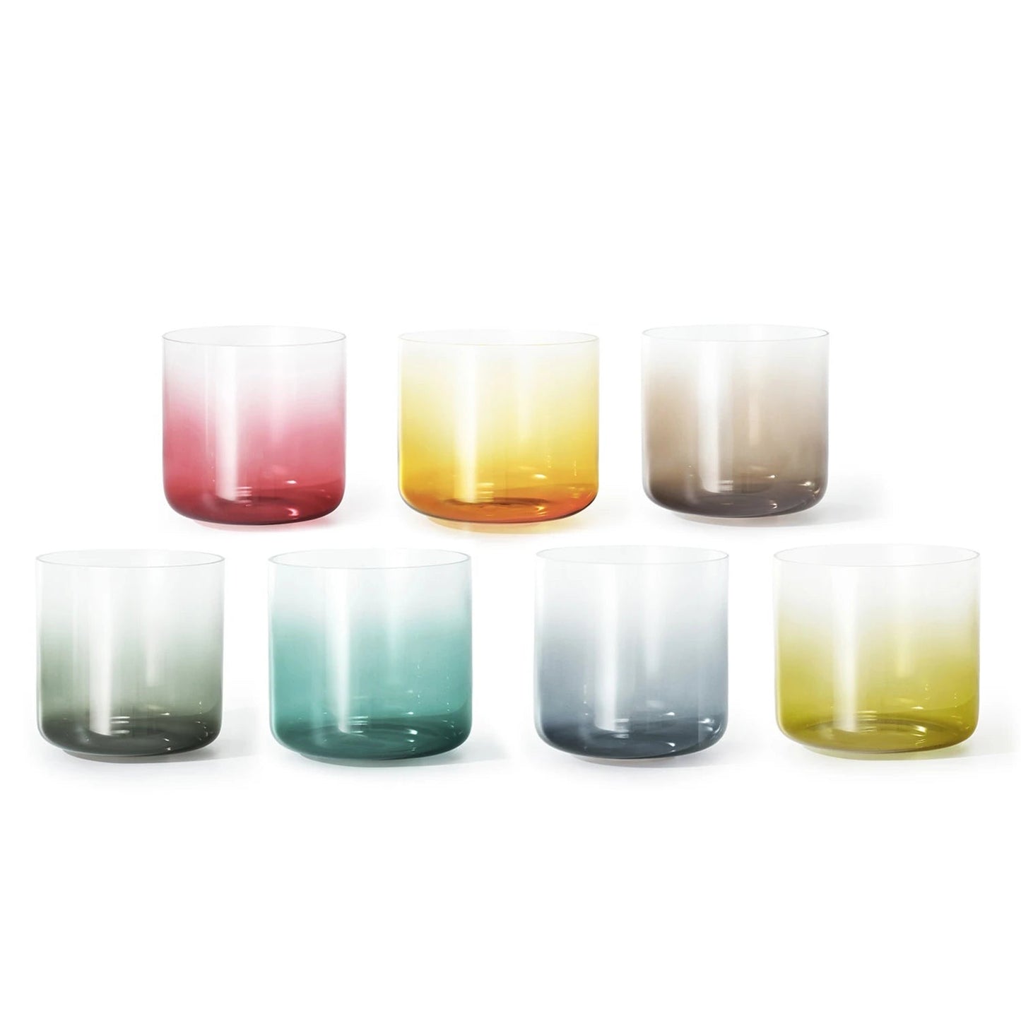012 - Aria Clear Crystal Alchemical Singing Bowls Set for Channeling