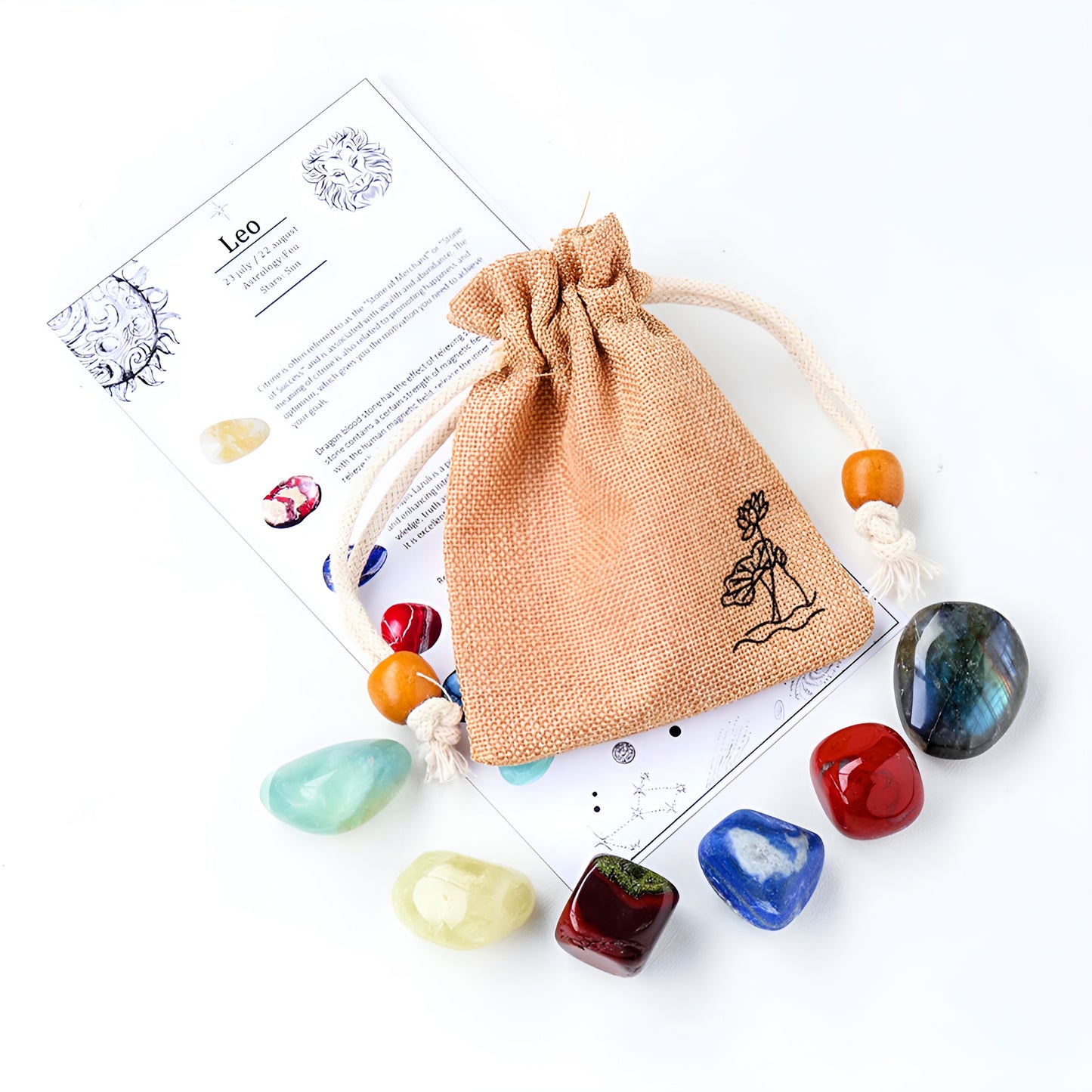 014 - Zodiac Polished Natural Crystals for Luck & Meditation