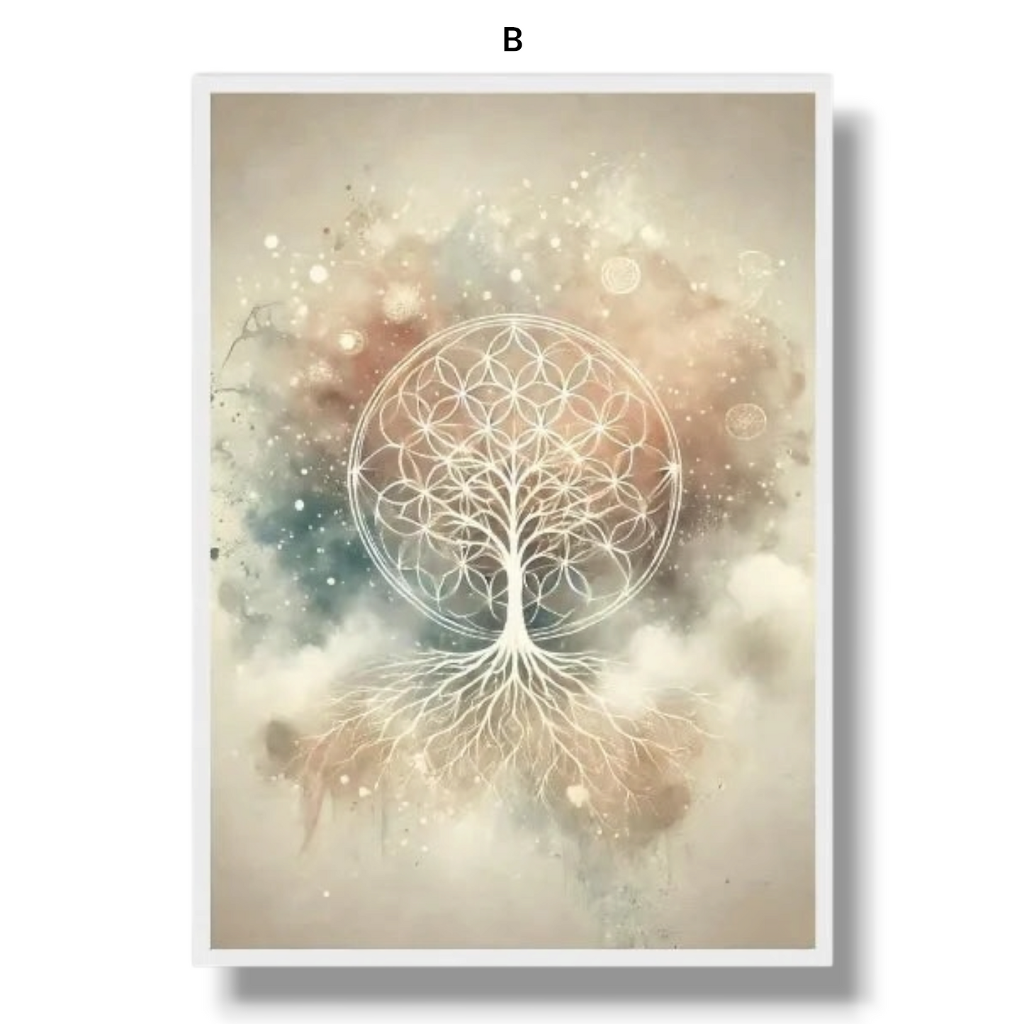 009 - Boho Sacred Geometry Canvas Print Wall Art
