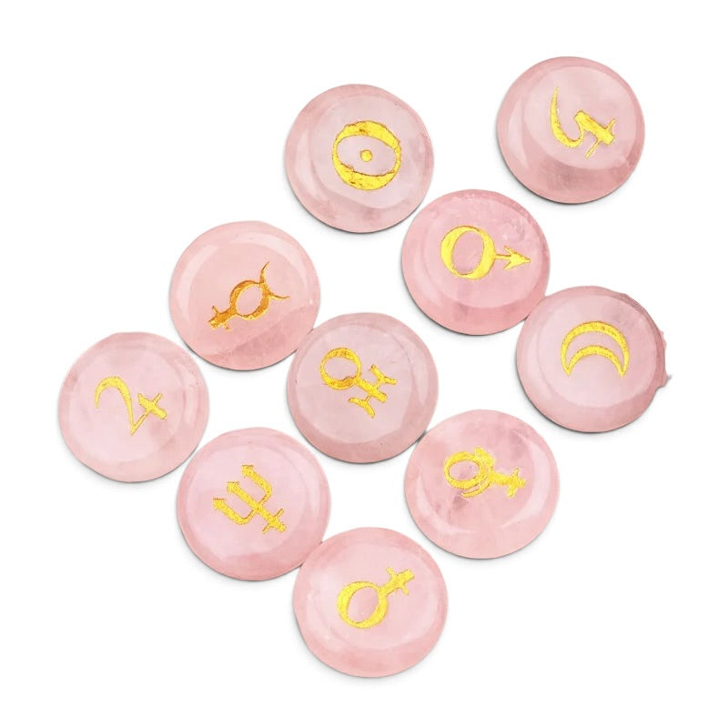 002 - Planetary Natural Stone Runes 10pc Set