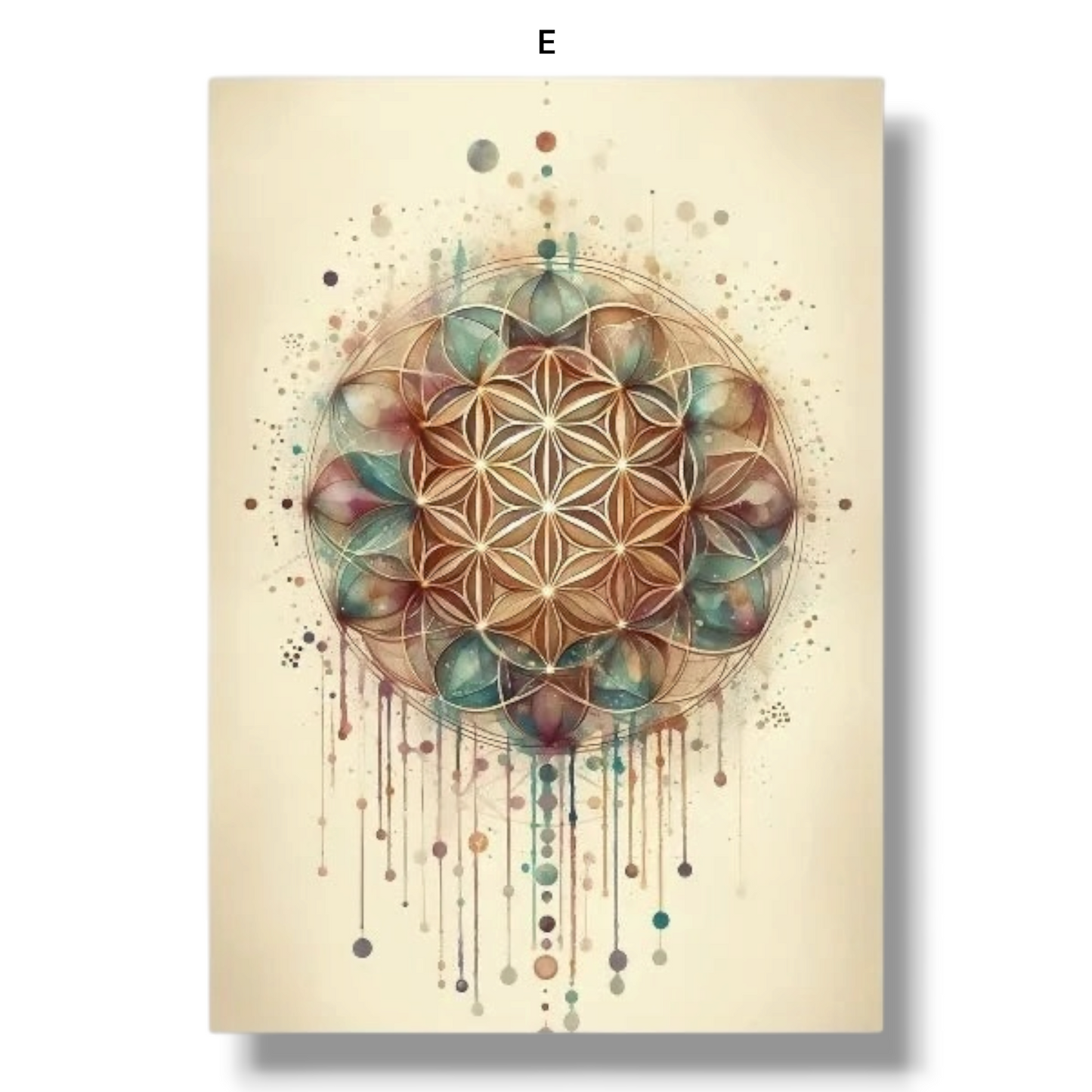 009 - Boho Sacred Geometry Canvas Print Wall Art