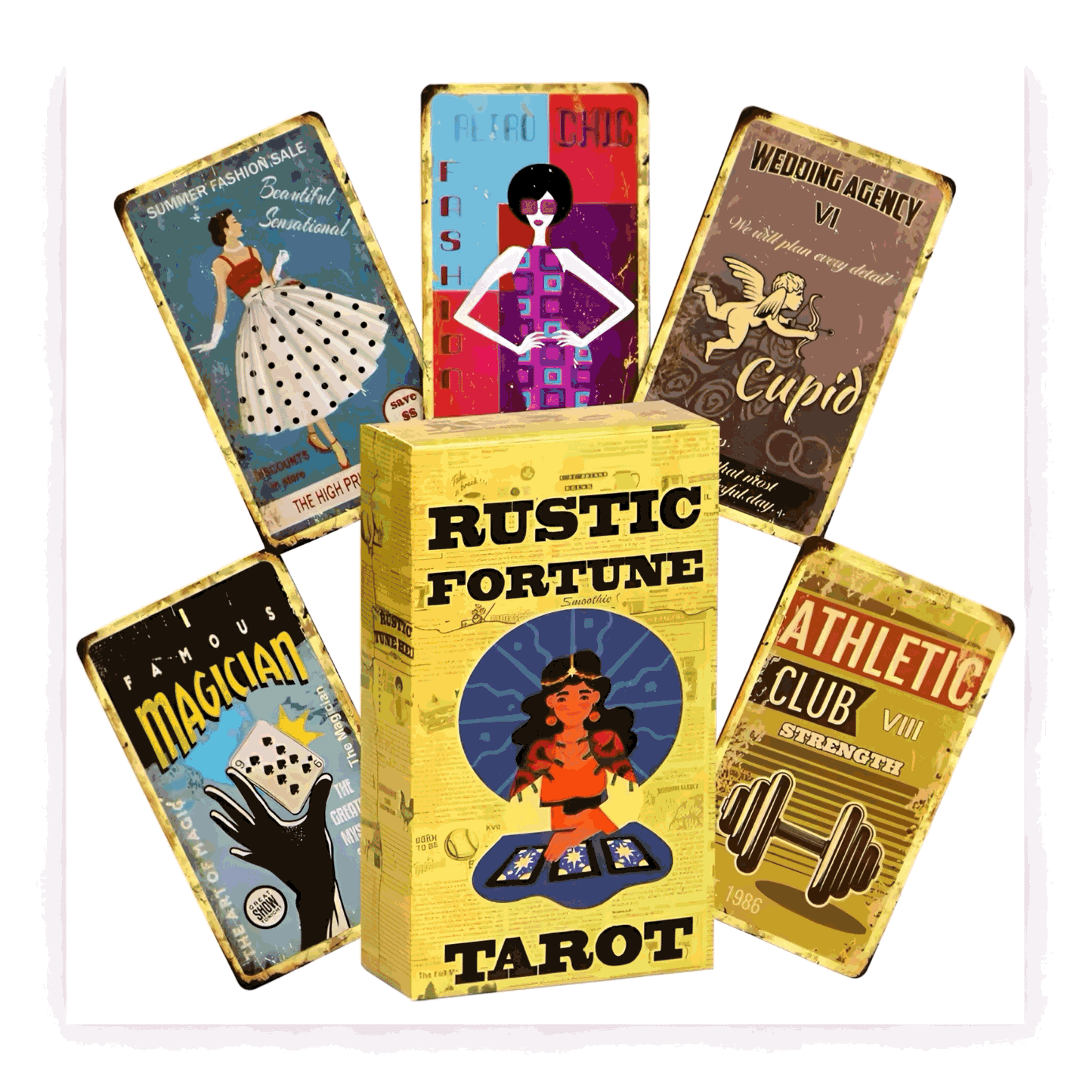 005 - Rustic Fortune Tarot Deck for Vintage Divination