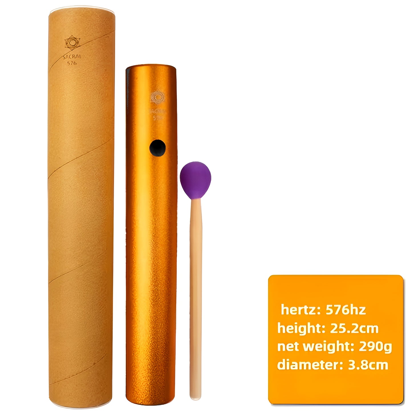 012 - 7 Chakras Wah-Wah Musical Percussion Tubes for Sound Healing