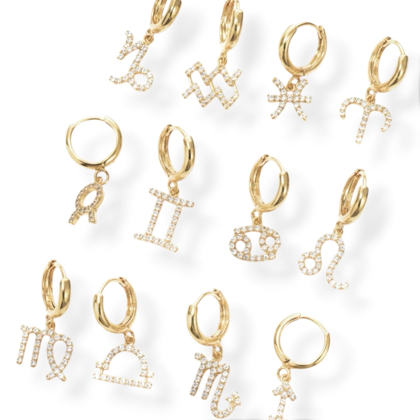 011 - Exquisite Zodiac Drop Earrings