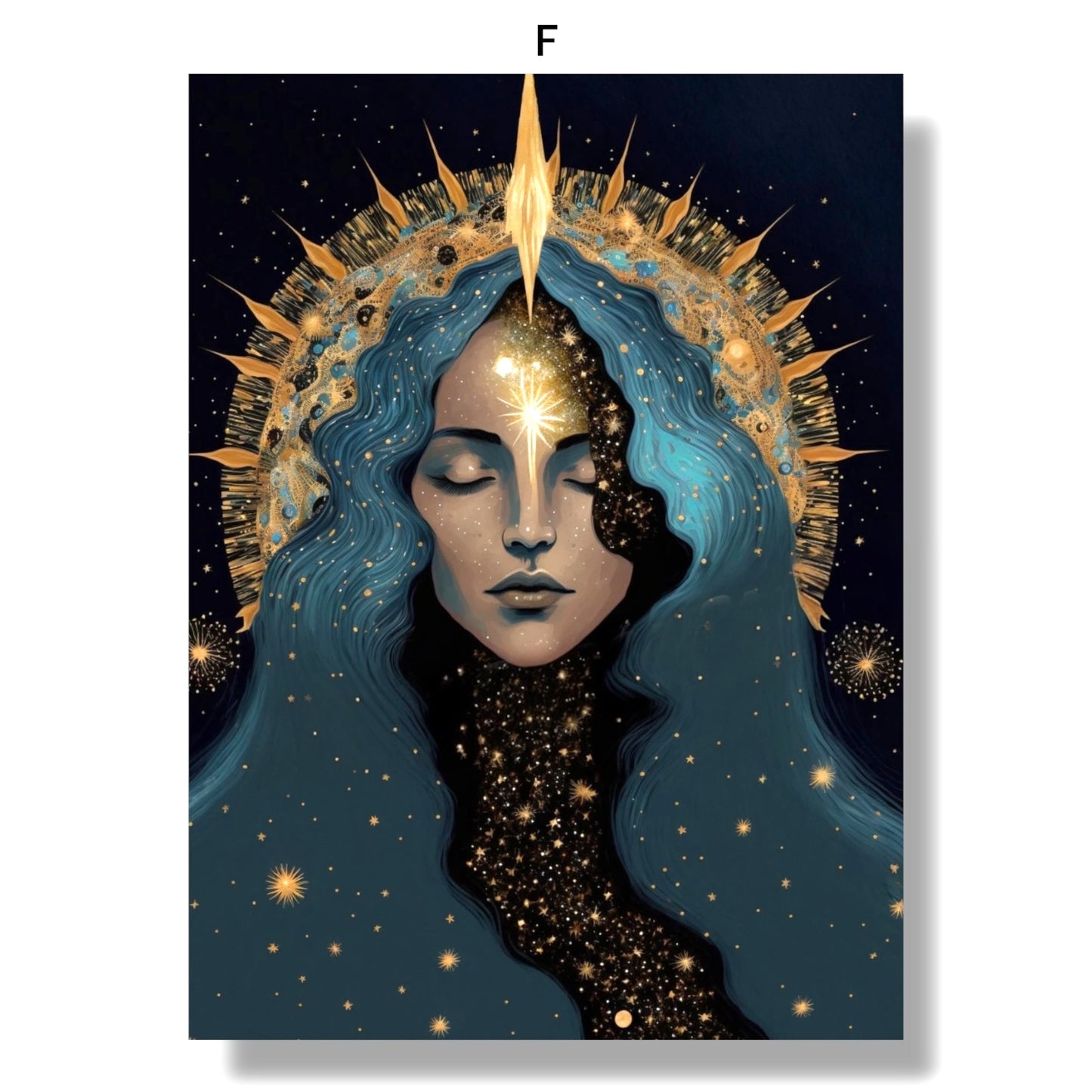 009 - Celestial Goddess Canvas Print Wall Art