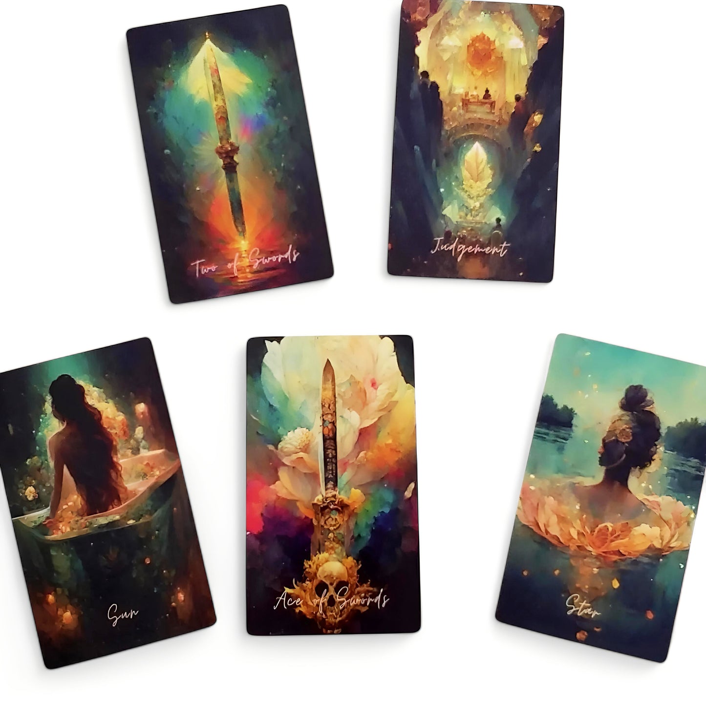 005 - Artificial Intelligence: Lune de L'Universe Moon Tarot Deck for Fated Divination