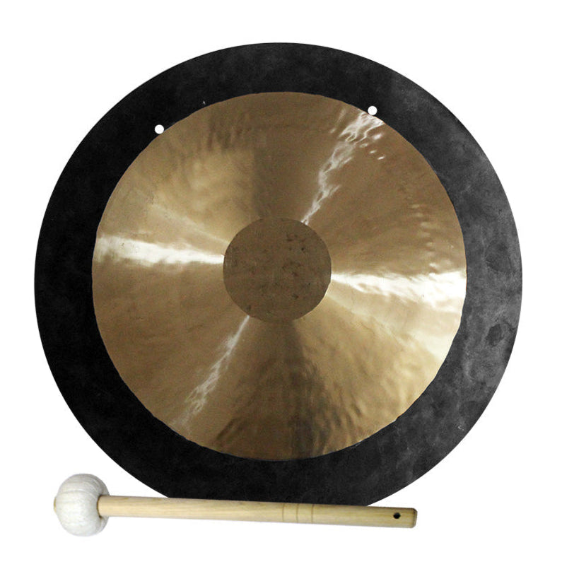 012 - Bronze Deep Wave Wind Gong with C Stand for Meditation