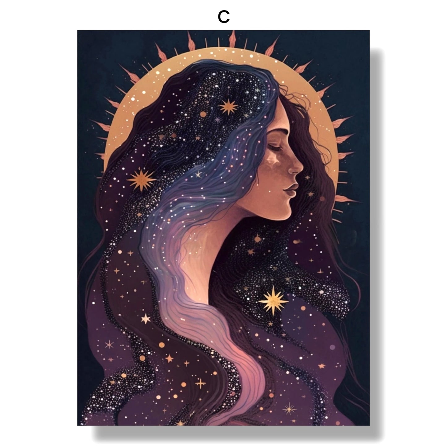 009 - Celestial Goddess Canvas Print Wall Art