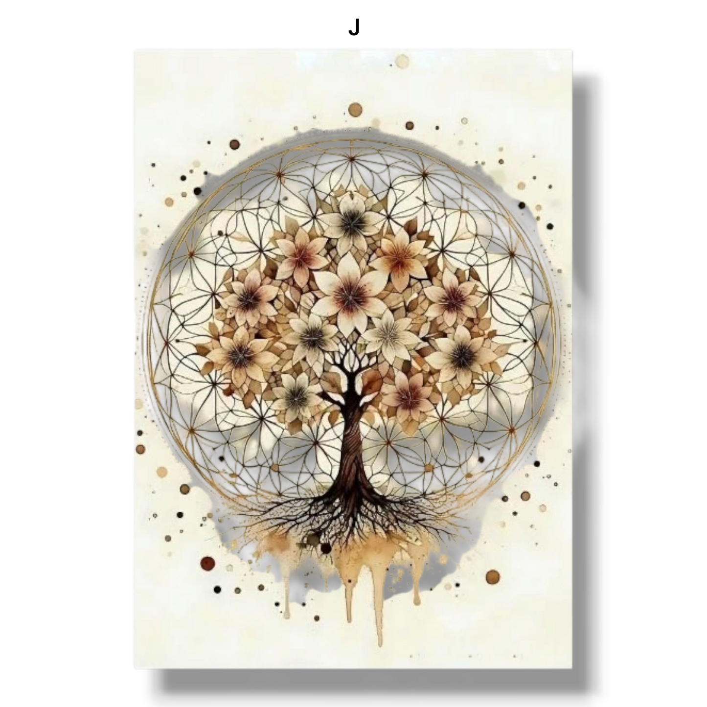 009 - Boho Sacred Geometry Canvas Print Wall Art