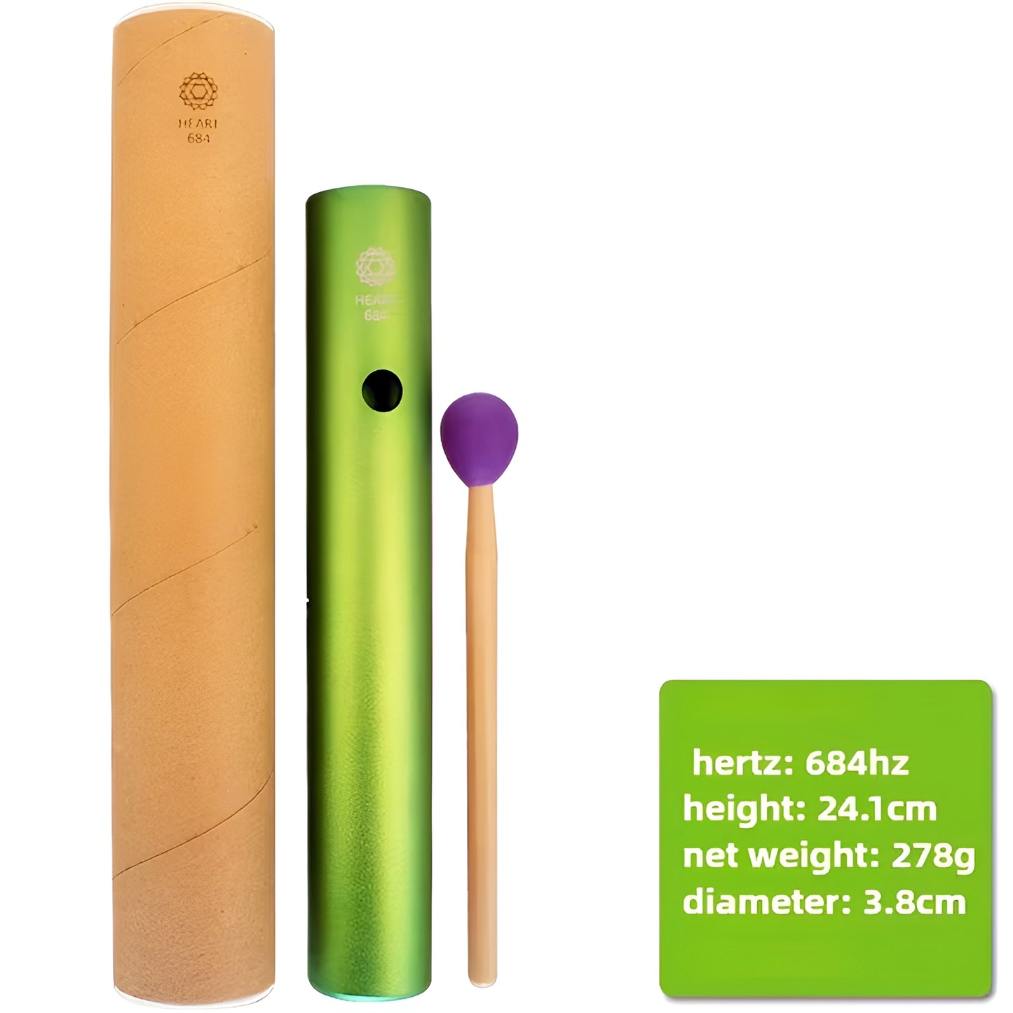012 - 7 Chakras Wah-Wah Musical Percussion Tubes for Sound Healing