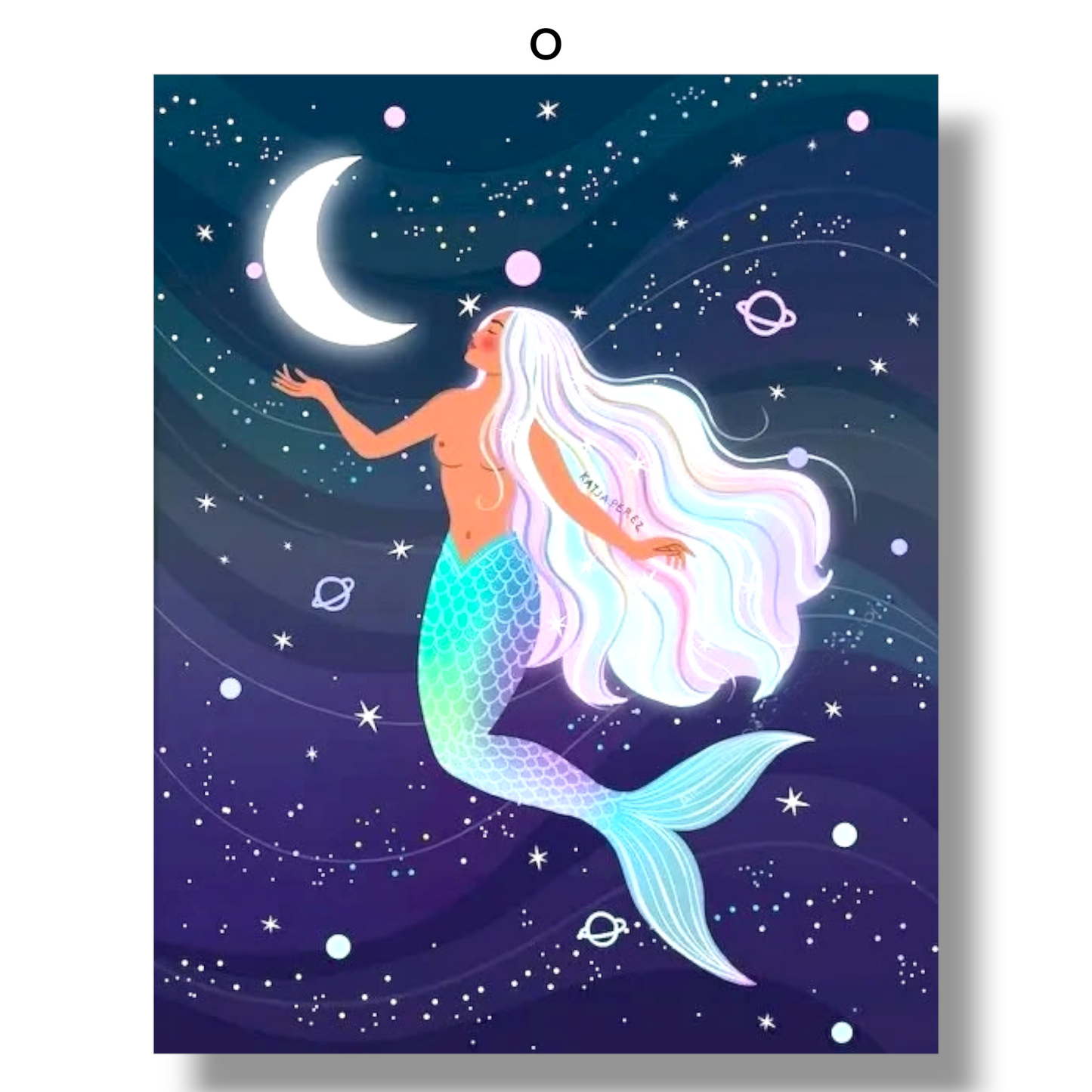 009 - Boho Moon Goddess Canvas Print Wall Art