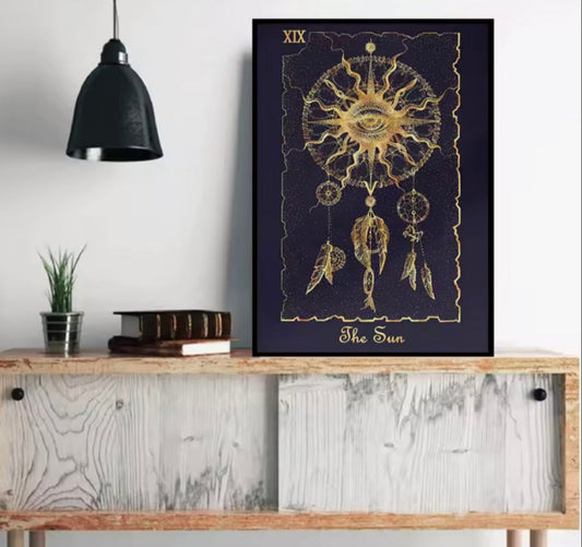 009 - Major Arcana Tarot Card Canvas Wall Art