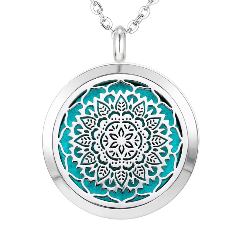 012 - Chakra Aromatherapy Pendant Necklace for Essential Oils