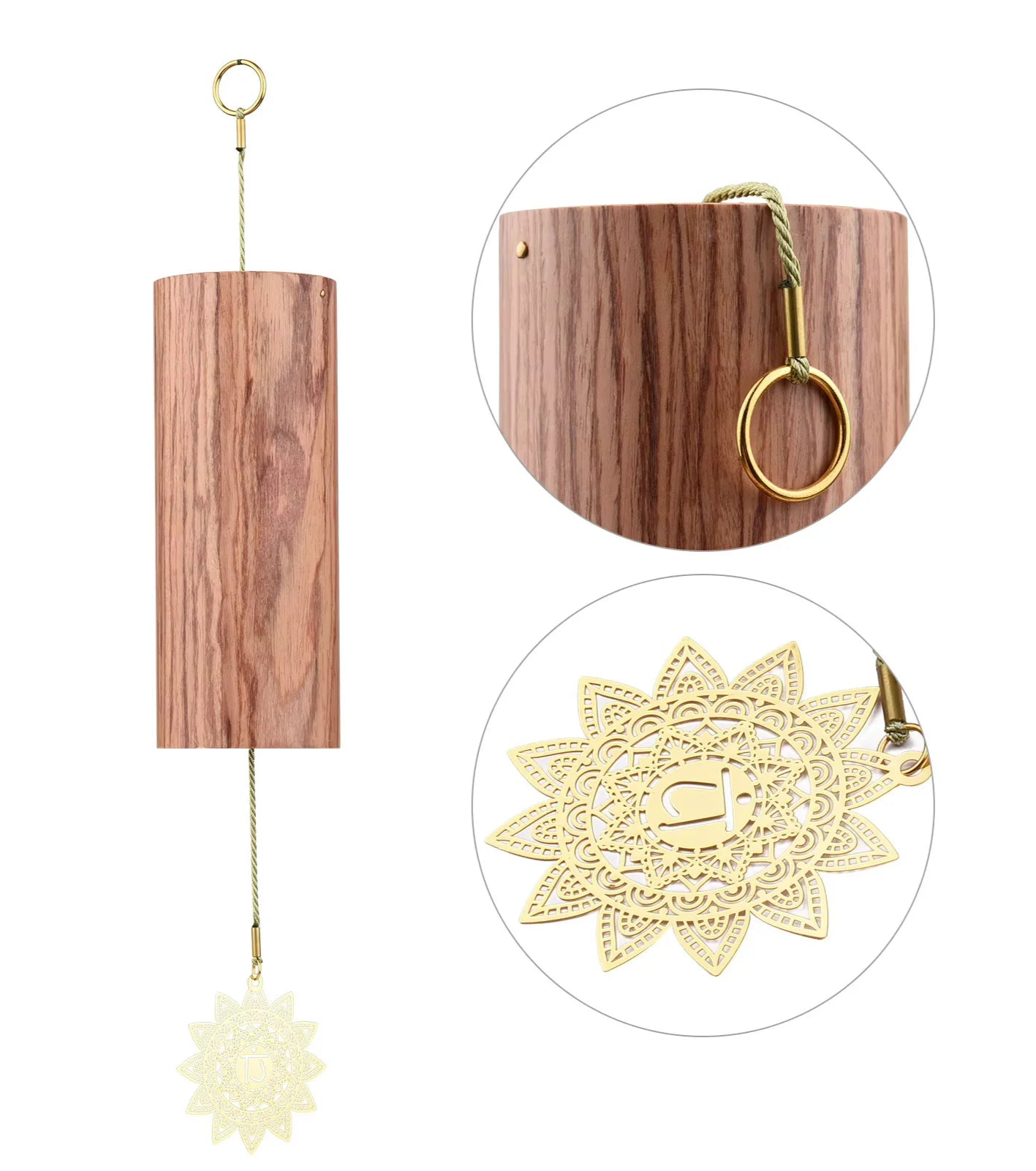 012 - 7 Chakras Bamboo Wind Chimes for Relaxation