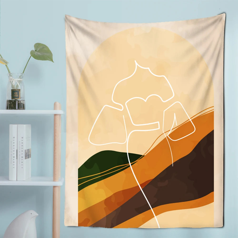 014 - Bohemian Microfiber Tapestry Wall Hanging