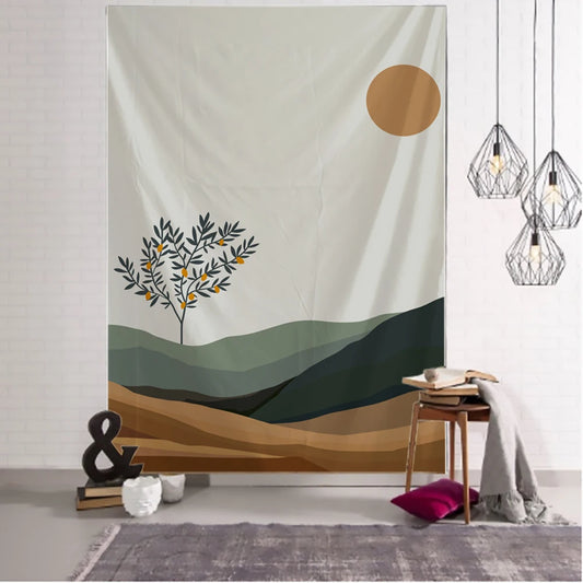 014 - Bohemian Microfiber Tapestry Wall Hanging