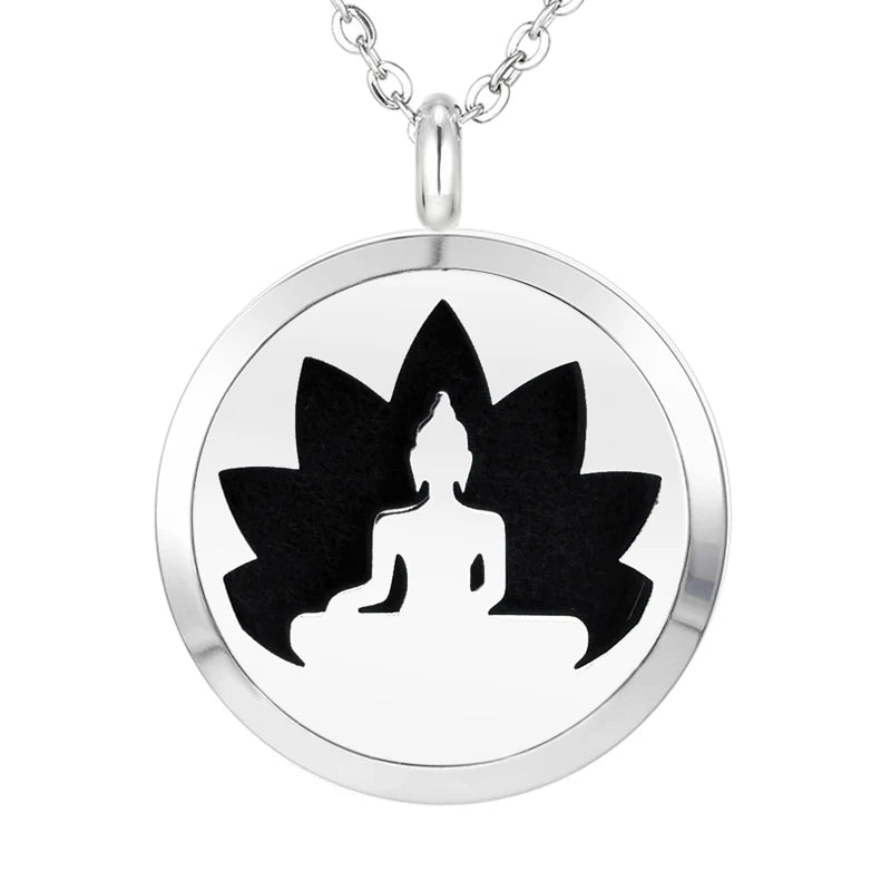 012 - Chakra Aromatherapy Pendant Necklace for Essential Oils