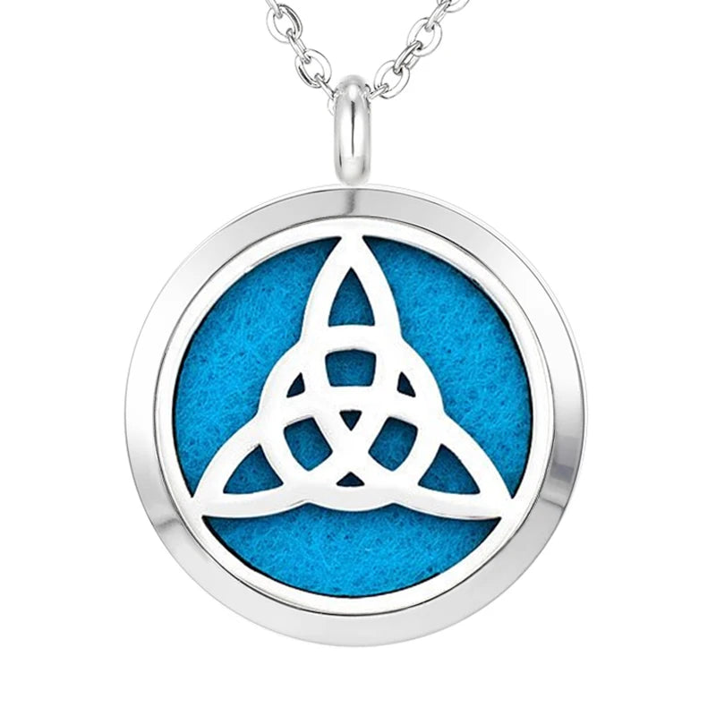 012 - Chakra Aromatherapy Pendant Necklace for Essential Oils