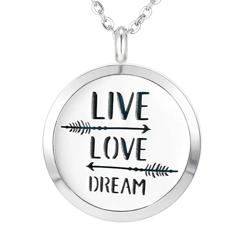 012 - Chakra Aromatherapy Pendant Necklace for Essential Oils