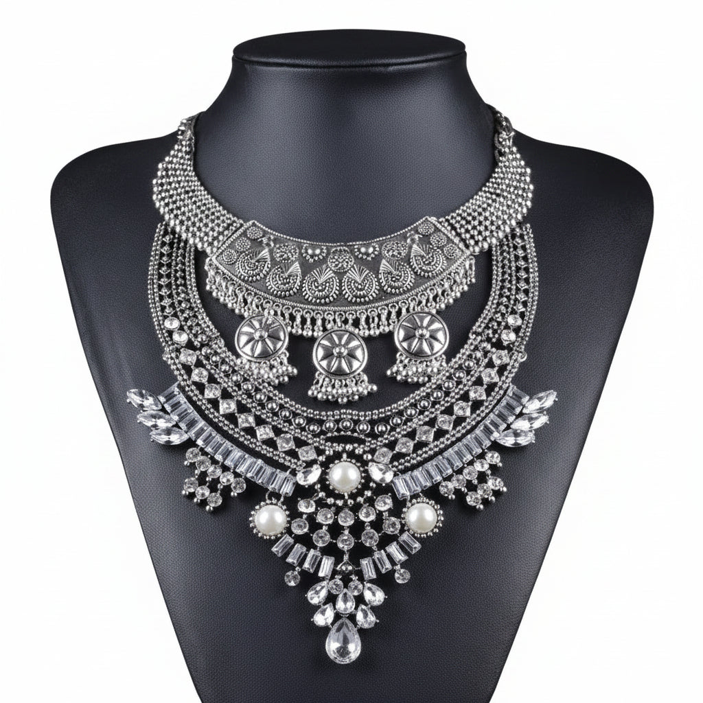 001 - Vintage Maxi Statement Necklace