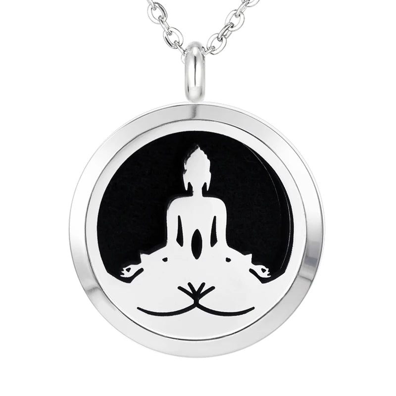 012 - Chakra Aromatherapy Pendant Necklace for Essential Oils