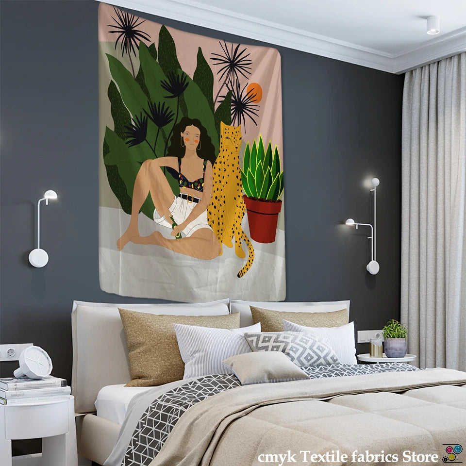 014 - Bohemian Microfiber Tapestry Wall Hanging