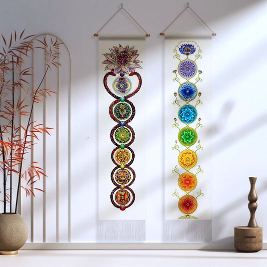 012 - Seven Chakra Tapestry Wall Hanging