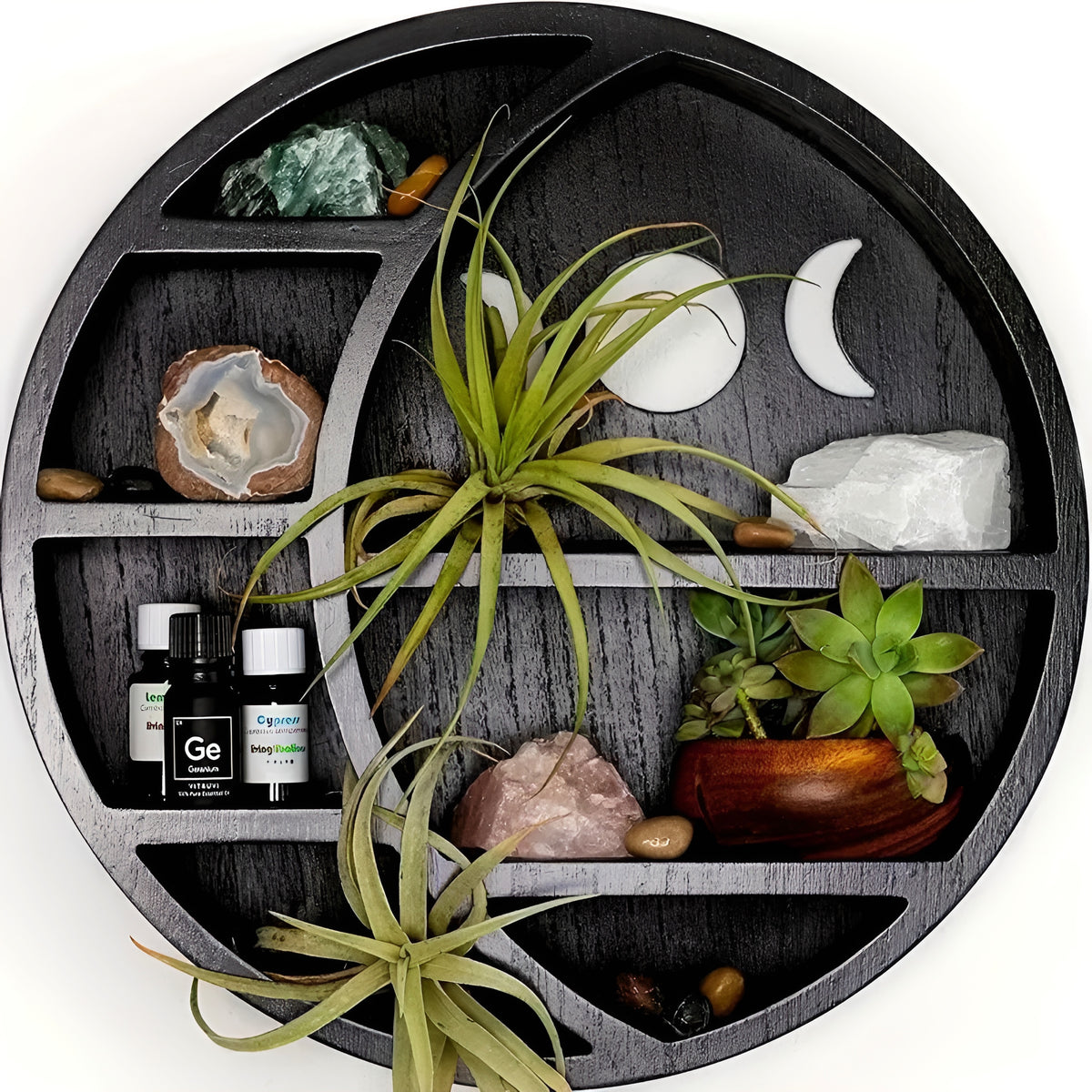 009 - Triple Moon Crystals & Herbs Round Display Rack