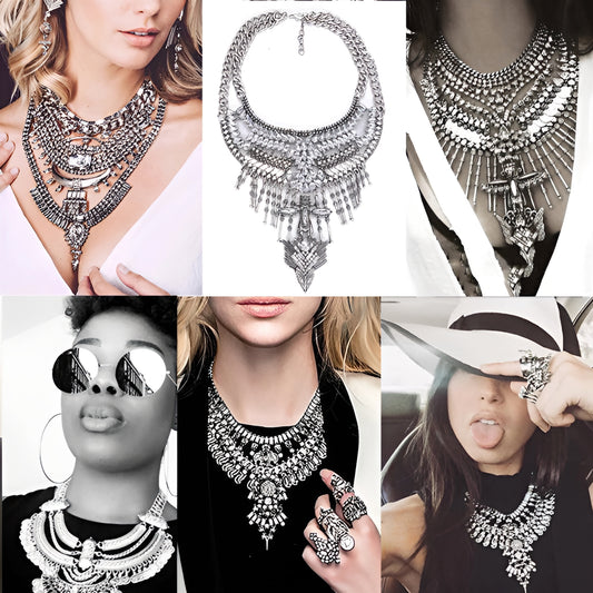 001 - Vintage Maxi Statement Necklace
