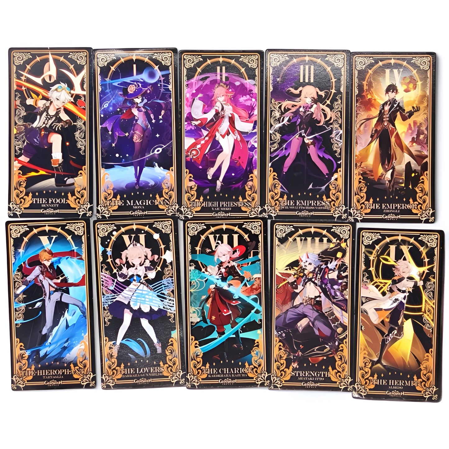 005 - Genshin Impact Tarot 22 Cards Major Arcana Deck for Anime Divination