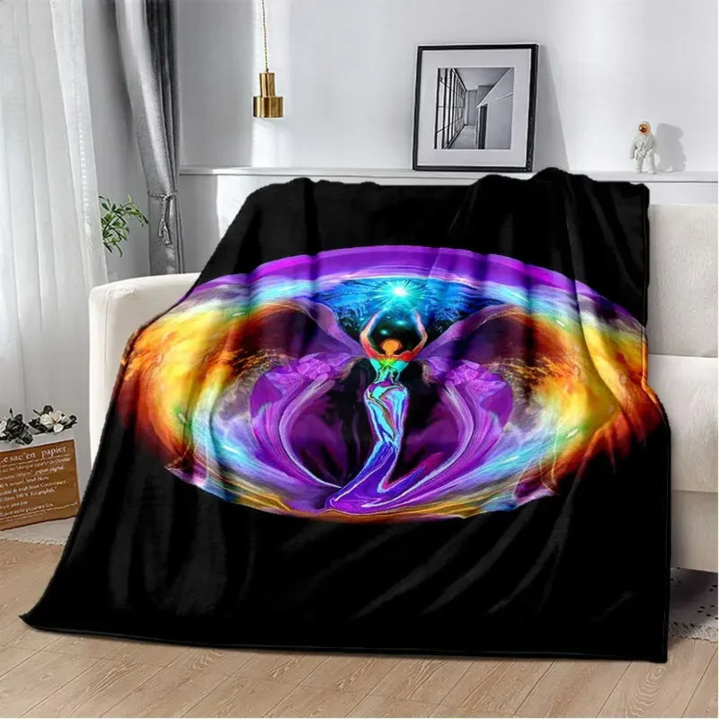 012 - 7 Chakras Soft Plush Throw Blanket