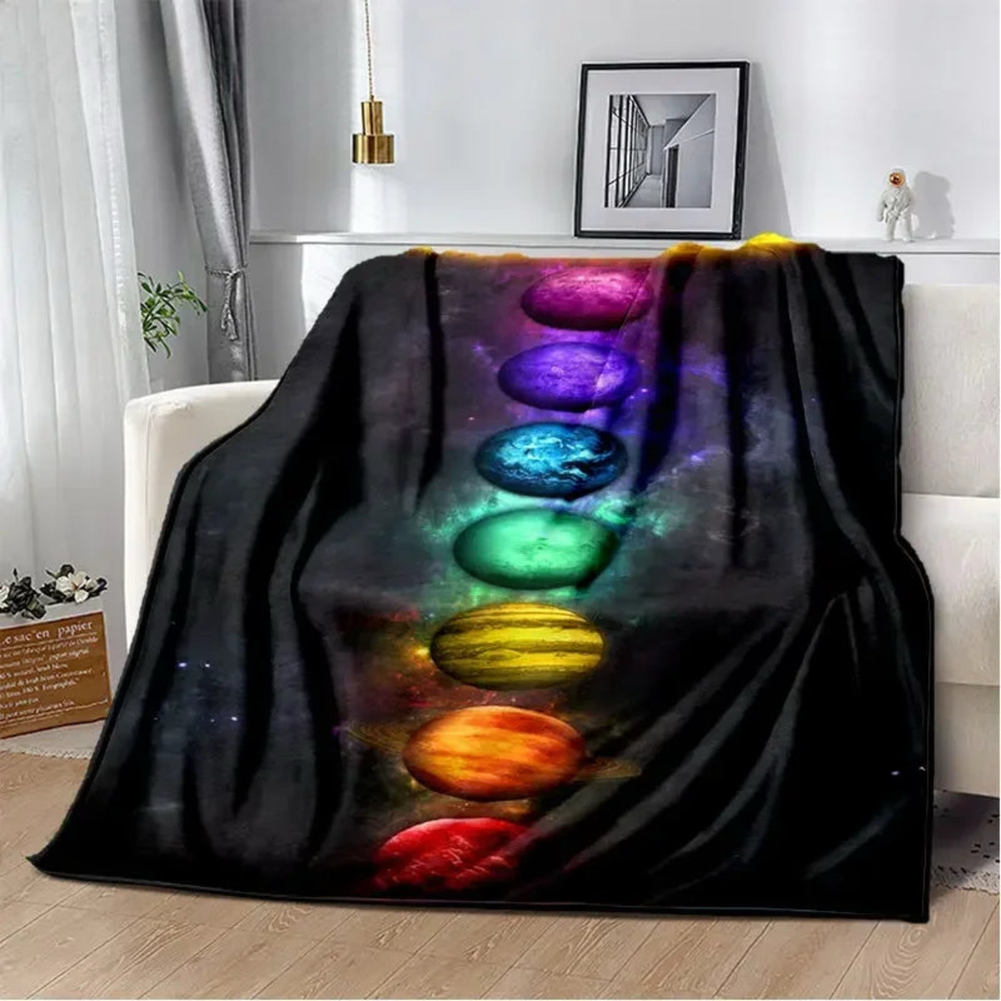 012 - 7 Chakras Soft Plush Throw Blanket