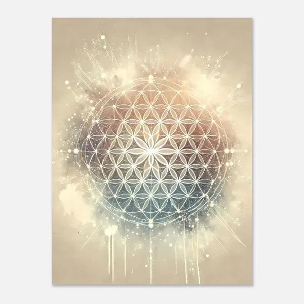 009 - Boho Sacred Geometry Canvas Print Wall Art
