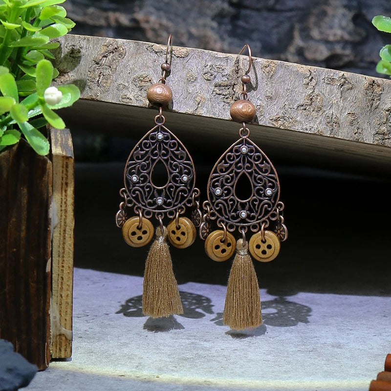 011 - Vintage Bohemian Drop Dangle Earrings