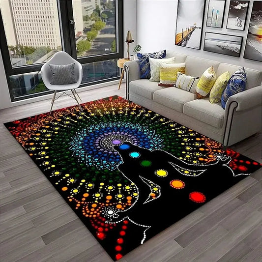 012 - 7 Chakras Yoga Meditation Non-Slip Area Mat