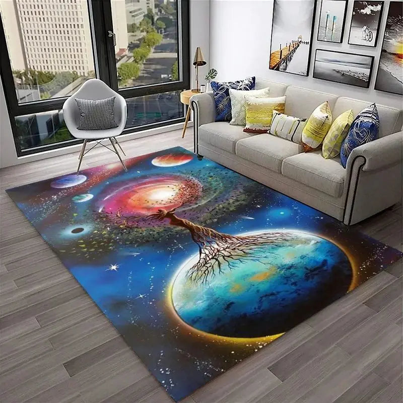 012 - 7 Chakras Yoga Meditation Non-Slip Area Mat