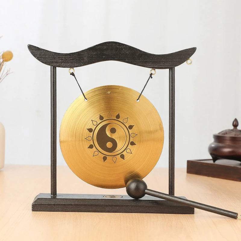 012 - Mini Desktop Gong with Mallet