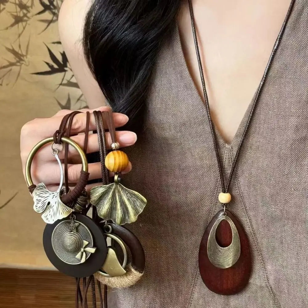 011 - Earthsong Vintage Boho Pendant Necklace