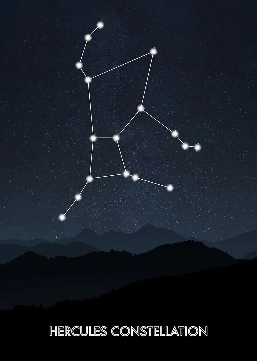 009 - Galaxy Constellations Canvas Print Wall Art