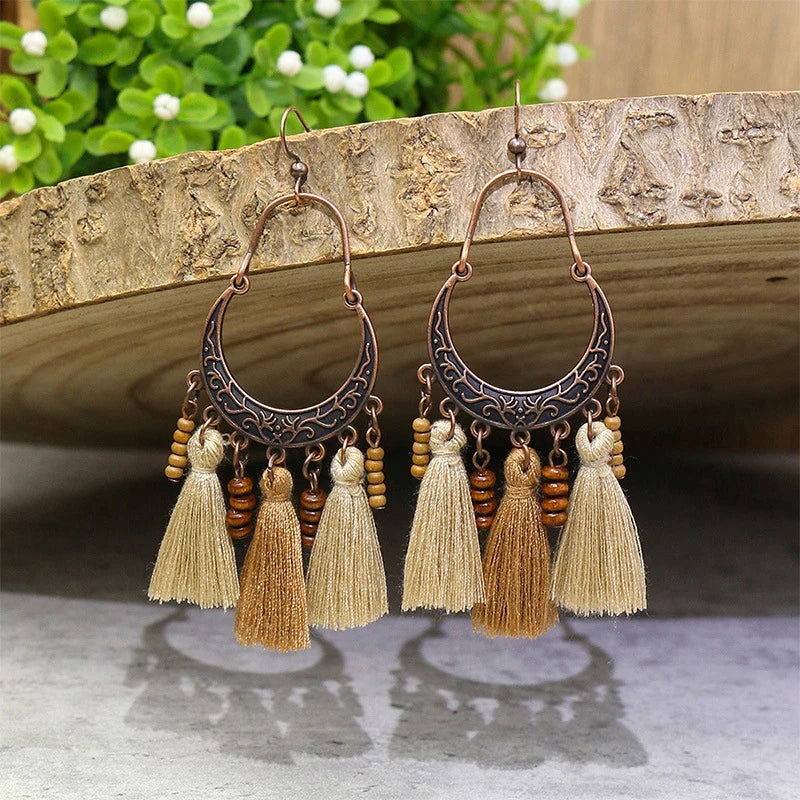 011 - Vintage Bohemian Fashion Drop Earrings