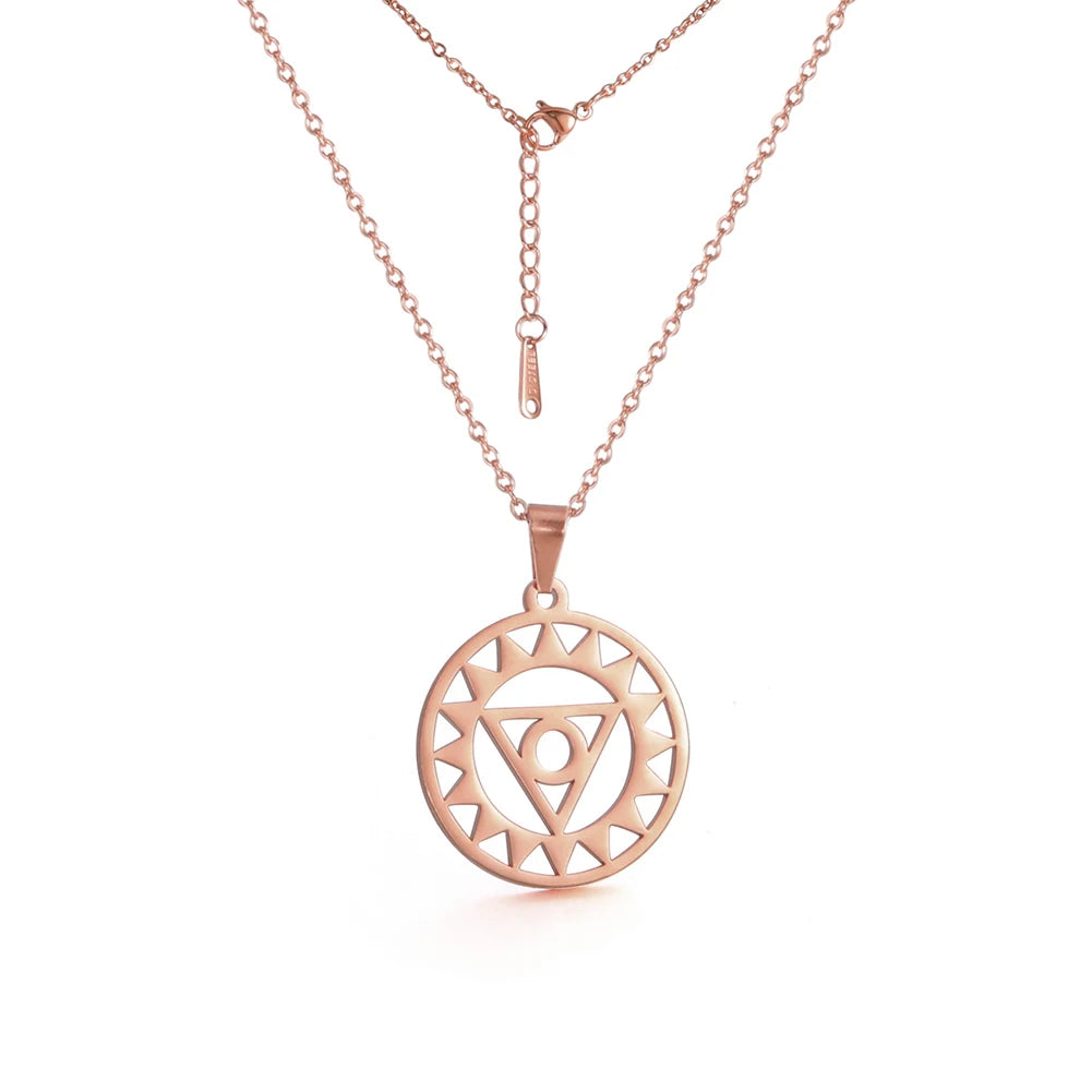 011 - Seven Chakras Symbol Pendant Necklace
