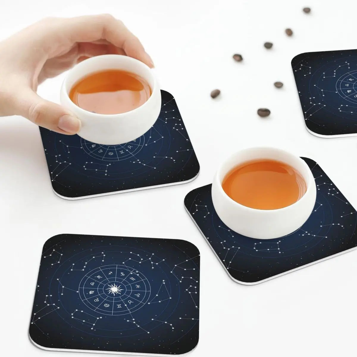 004 - Zodiac Constellation Celestial Coasters – Set of 6