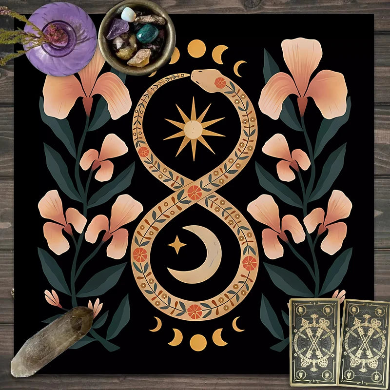 Twelve constellations tarot astrology altar cloth