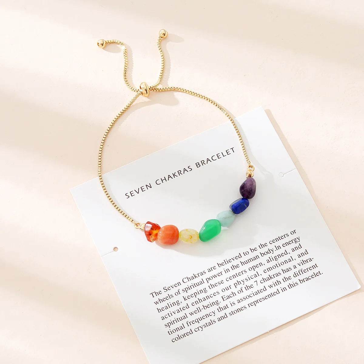 011 - Natural Stone 7 Chakras Bracelet