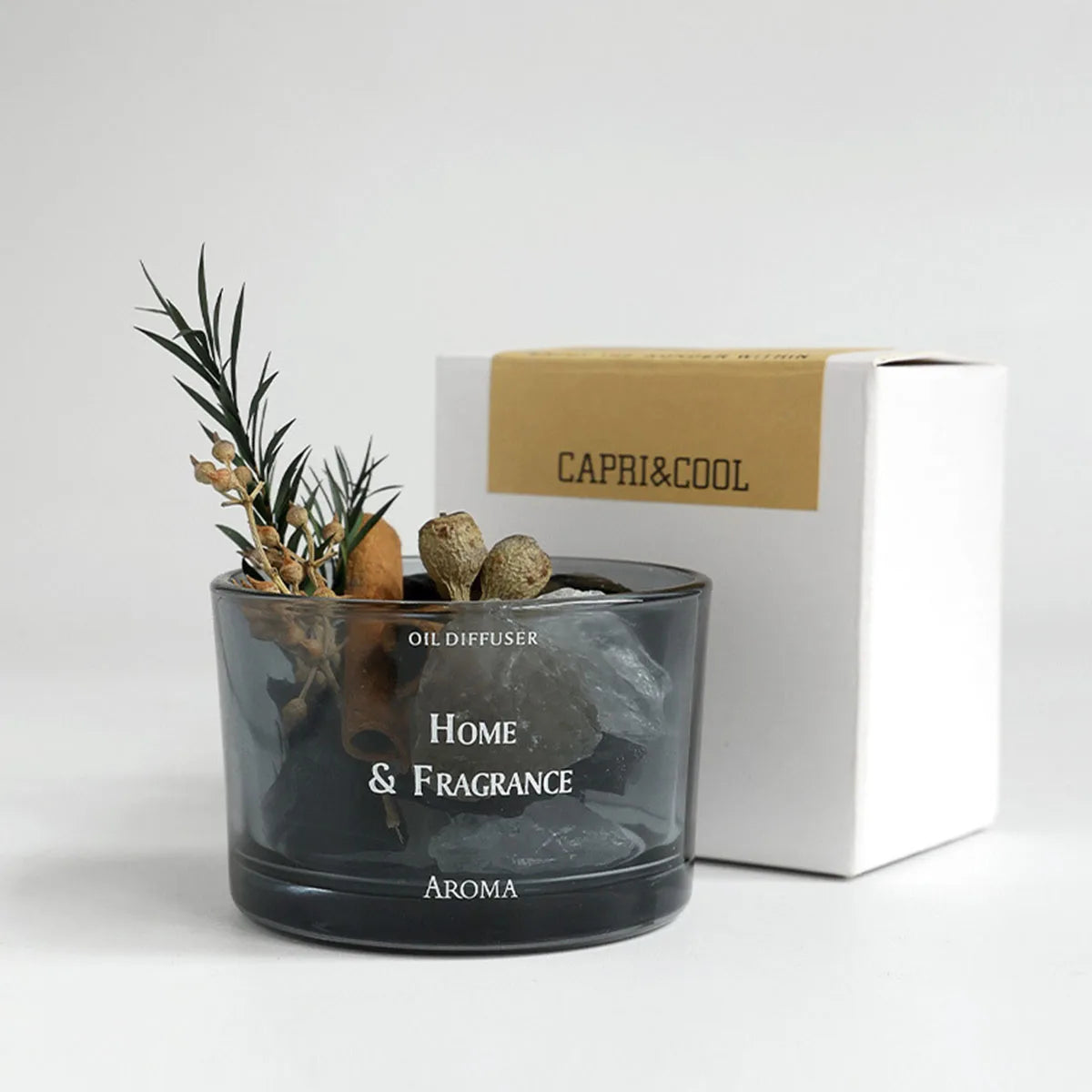 004 - Crystal Stone Essential Oil Diffuser with Herbs