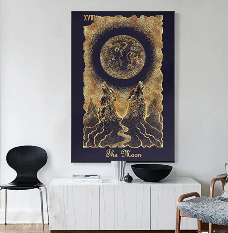 009 - Major Arcana Tarot Card Canvas Wall Art